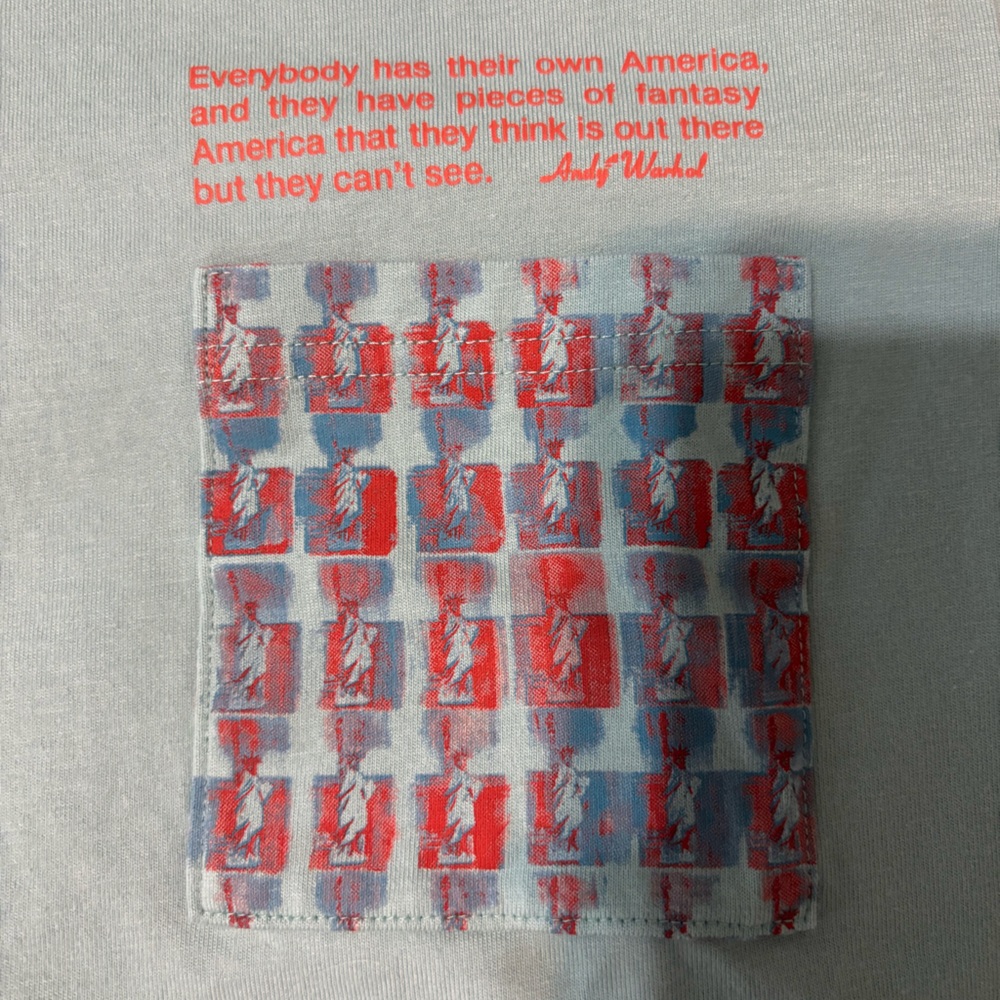 Uniqlo x Andy Warhol Mens Mint Green Short Sleeve Pocket Tee M EUC 2/$27 3/$36